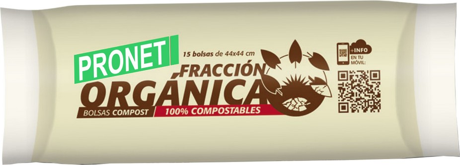 Bossa d'escombreries 100% compostable