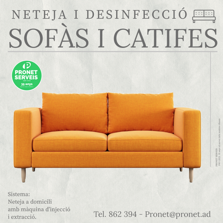 Neteja de sofàs i catifes a Andorra Neteja tèxtil a Andorra