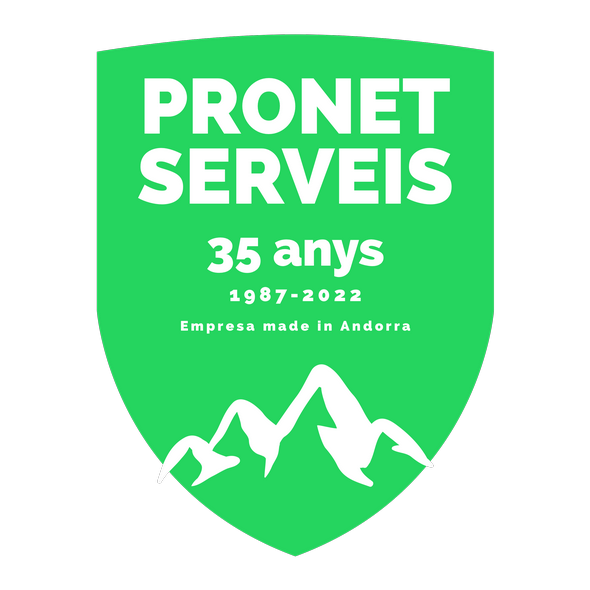 PRONET Serveis 35 anys junts 1987-2022